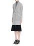 Front View - Click To Enlarge - THEORY - 'Fastrada' marled wool blend long cardigan