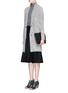 Figure View - Click To Enlarge - THEORY - 'Fastrada' marled wool blend long cardigan