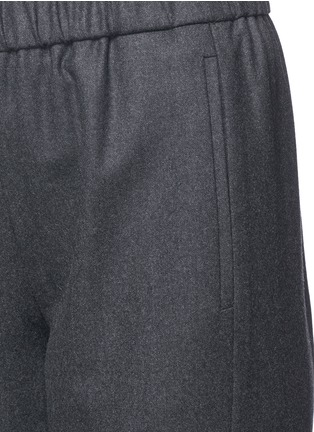 Detail View - Click To Enlarge - THEORY - 'Thorene' elastic waist wool pants