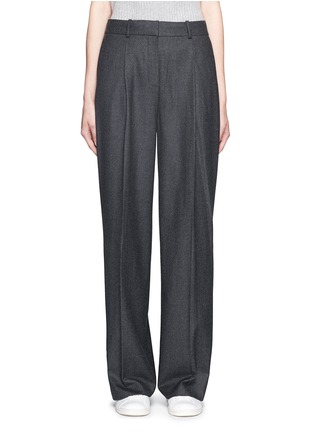 Main View - Click To Enlarge - THEORY - 'Adamaris' pleat front wide leg pants