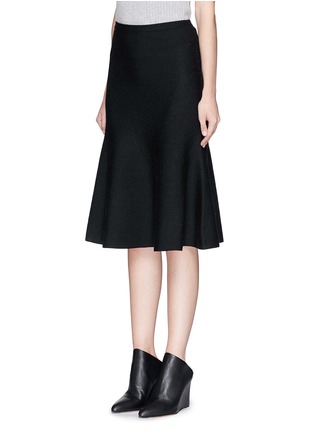 Front View - Click To Enlarge - THEORY - 'Marvita B' stretch wool blend midi skirt