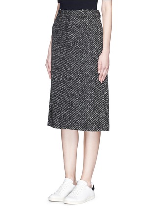 Front View - Click To Enlarge - THEORY - 'Ildiko' tweed midi skirt