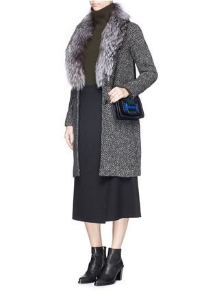 Figure View - Click To Enlarge - THEORY - 'Sekary FC' fur collar coat