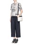 Figure View - Click To Enlarge - THEORY - 'Arane' geode print crepe de Chine top