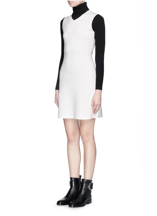 Front View - Click To Enlarge - THEORY - 'Myrelle' stretch wool turtleneck dress