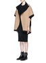 Figure View - Click To Enlarge - THEORY - 'Palomina' reversible Compact wool poncho