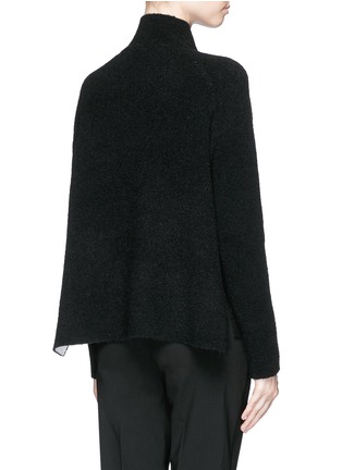 Back View - Click To Enlarge - THEORY - 'Linella' double faced bouclé turtleneck sweater