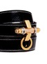 Detail View - Click To Enlarge - GIVENCHY - 'Obsedia' triple wrap coated leather bracelet