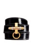 Main View - Click To Enlarge - GIVENCHY - 'Obsedia' triple wrap coated leather bracelet