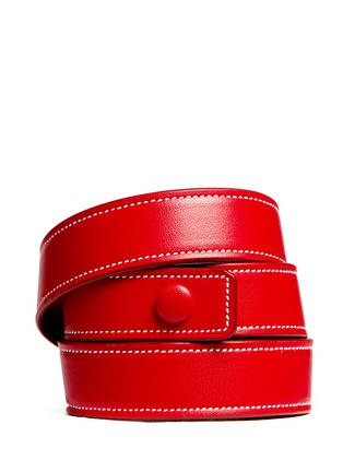 Back View - Click To Enlarge - GIVENCHY - 'Obsedia' triple wrap leather bracelet