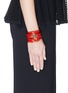 Figure View - Click To Enlarge - GIVENCHY - 'Obsedia' triple wrap leather bracelet