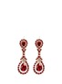 Main View - Click To Enlarge - GIVENCHY - Oval Swarovski crystal drop earrings