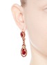 Figure View - Click To Enlarge - GIVENCHY - Oval Swarovski crystal drop earrings