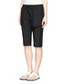 Front View - Click To Enlarge - ALEXANDER WANG - Double layer hybrid running shorts