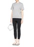 Detail View - Click To Enlarge - ALEXANDER WANG - Shirt tail back cotton sweater