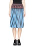 Main View - Click To Enlarge - ALEXANDER WANG - Accordion pleat print satin skirt