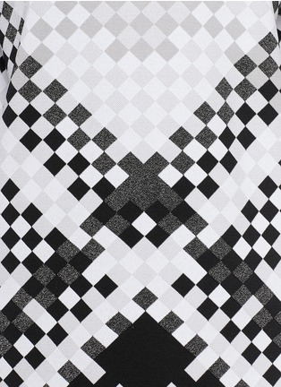 Detail View - Click To Enlarge - ALEXANDER WANG - Woven pattern intarsia knit sweater