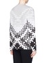 Back View - Click To Enlarge - ALEXANDER WANG - Woven pattern intarsia knit sweater