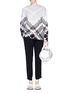 Figure View - Click To Enlarge - ALEXANDER WANG - Woven pattern intarsia knit sweater