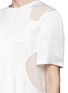 Detail View - Click To Enlarge - ALEXANDER WANG - Perforated skirt T-shirt maxi dress
