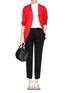 Figure View - Click To Enlarge - ALEXANDER WANG - Double layer wool cardigan