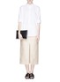 Figure View - Click To Enlarge - THE ROW - 'Lakima' front slit textured skirt