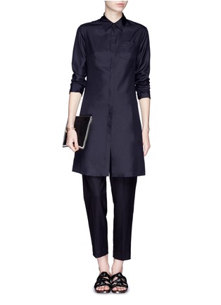Figure View - Click To Enlarge - THE ROW - 'Bona' silk faille shirt