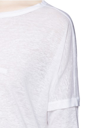 Detail View - Click To Enlarge - RAG & BONE - ''Deal' banded cuff linen tee