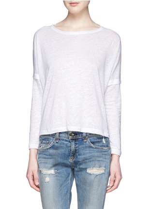 Main View - Click To Enlarge - RAG & BONE - ''Deal' banded cuff linen tee