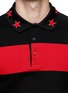 Detail View - Click To Enlarge - GIVENCHY - Contrast sleeve stripe polo shirt