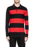 Main View - Click To Enlarge - GIVENCHY - Contrast sleeve stripe polo shirt