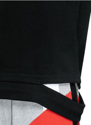 Detail View - Click To Enlarge - GIVENCHY - '17' metal plate sleeveless sweatshirt