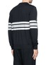 Back View - Click To Enlarge - GIVENCHY - Rottweiler print stripe sweater 