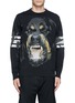 Main View - Click To Enlarge - GIVENCHY - Rottweiler print stripe sweater 