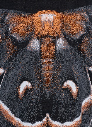 Detail View - Click To Enlarge - GIVENCHY - Moth print cotton sweater