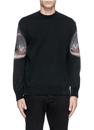 Main View - Click To Enlarge - GIVENCHY - Moth print cotton sweater