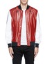 Main View - Click To Enlarge - GIVENCHY - Star leather bomber jacket