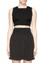Main View - Click To Enlarge - ALAÏA - Shirred cropped top