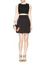 Figure View - Click To Enlarge - ALAÏA - Shirred cropped top