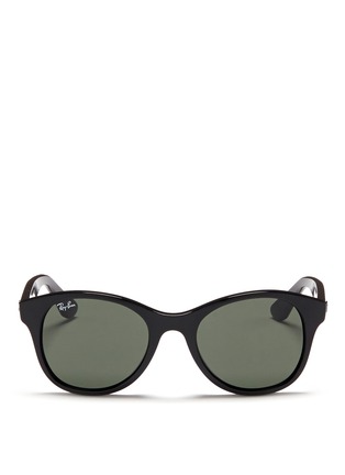 Main View - Click To Enlarge - RAY-BAN - Round frame acetate sunglasses