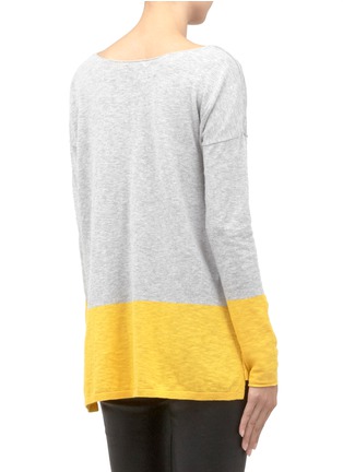 Back View - Click To Enlarge - VINCE - Colour-block pullover