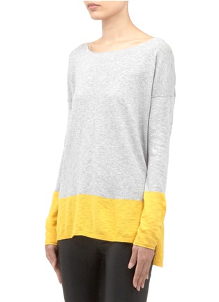 Front View - Click To Enlarge - VINCE - Colour-block pullover