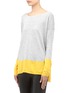 Front View - Click To Enlarge - VINCE - Colour-block pullover