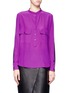 Main View - Click To Enlarge - STELLA MCCARTNEY - Contrast back silk blouse