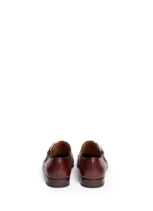 Back View - Click To Enlarge - MAGNANNI - Monk-strap eyelet cap toe shoes