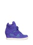Main View - Click To Enlarge - ASH - Cool Mesh suede wedge sneakers