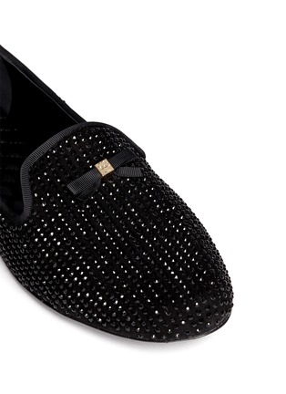 Detail View - Click To Enlarge - TORY BURCH - Chandra crystal pavé slip-ons