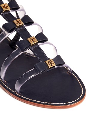 Detail View - Click To Enlarge - TORY BURCH - Kira bow gladiator sandals