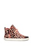 Main View - Click To Enlarge - ASH - Leopard print neon trimmed sneakers