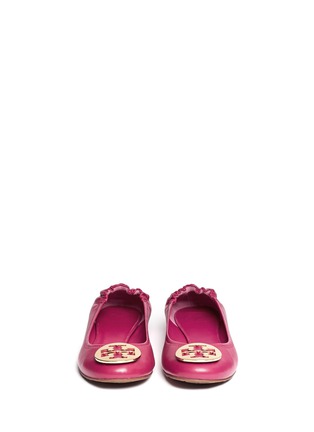 Figure View - Click To Enlarge - TORY BURCH - Reva leather ballet flats 